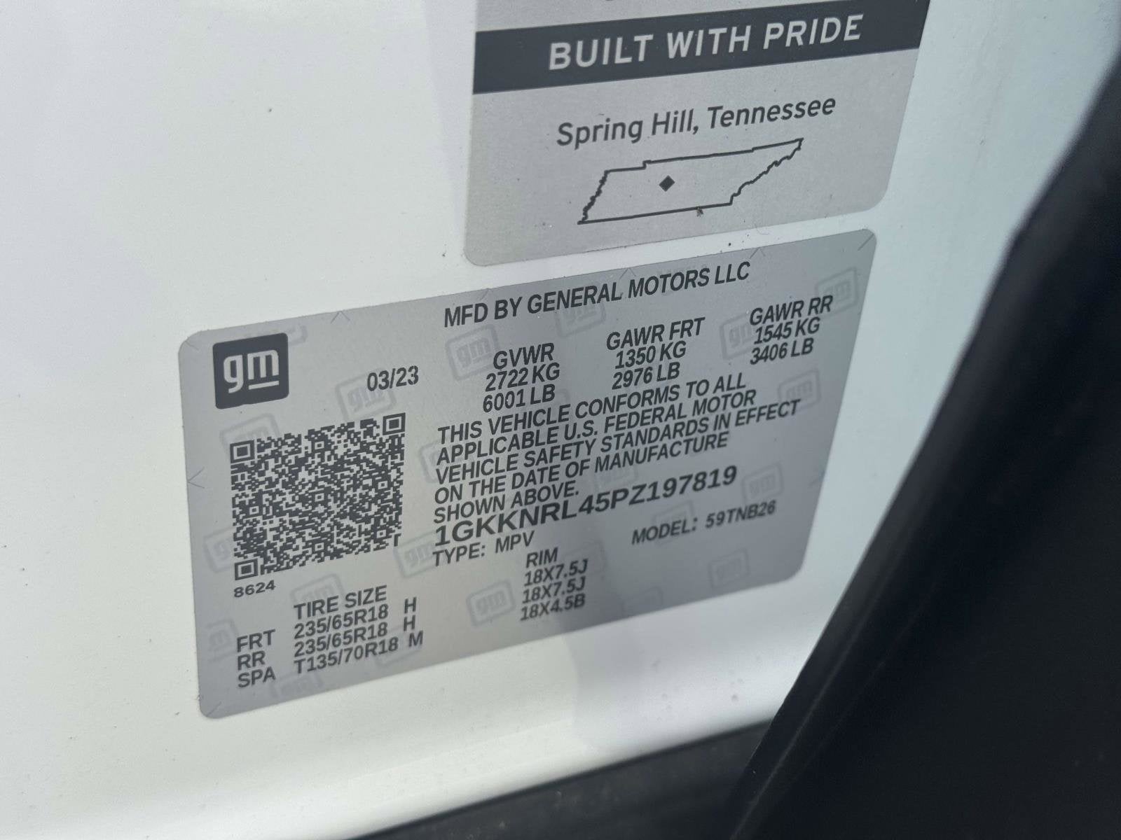 2023 GMC Acadia SLE