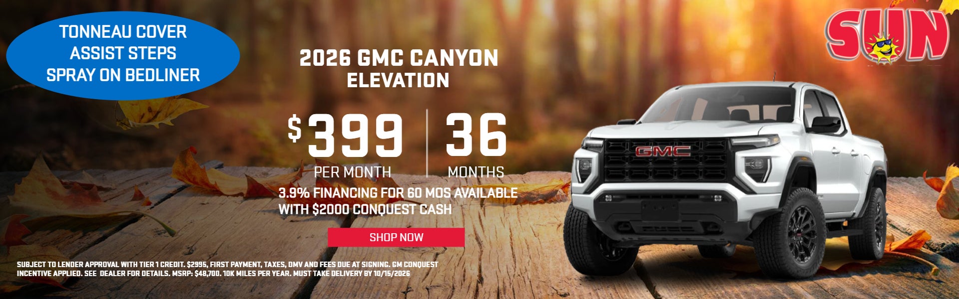 2026 GMC CANYON on offer