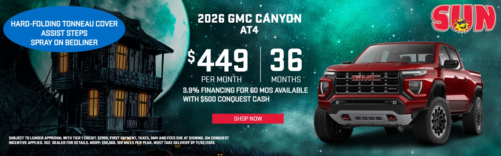 2026 GMC CANYON on offer
