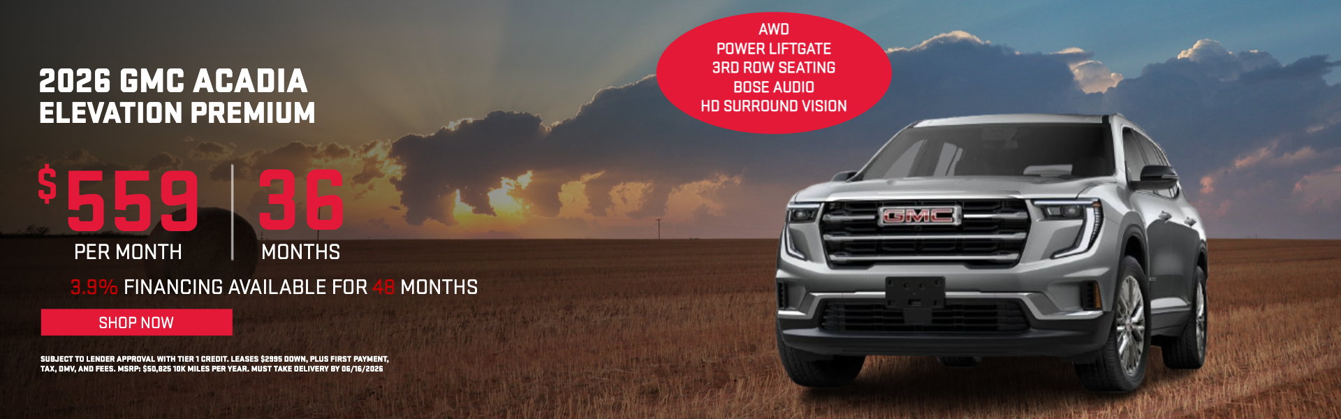 2026 GMC ACADIA